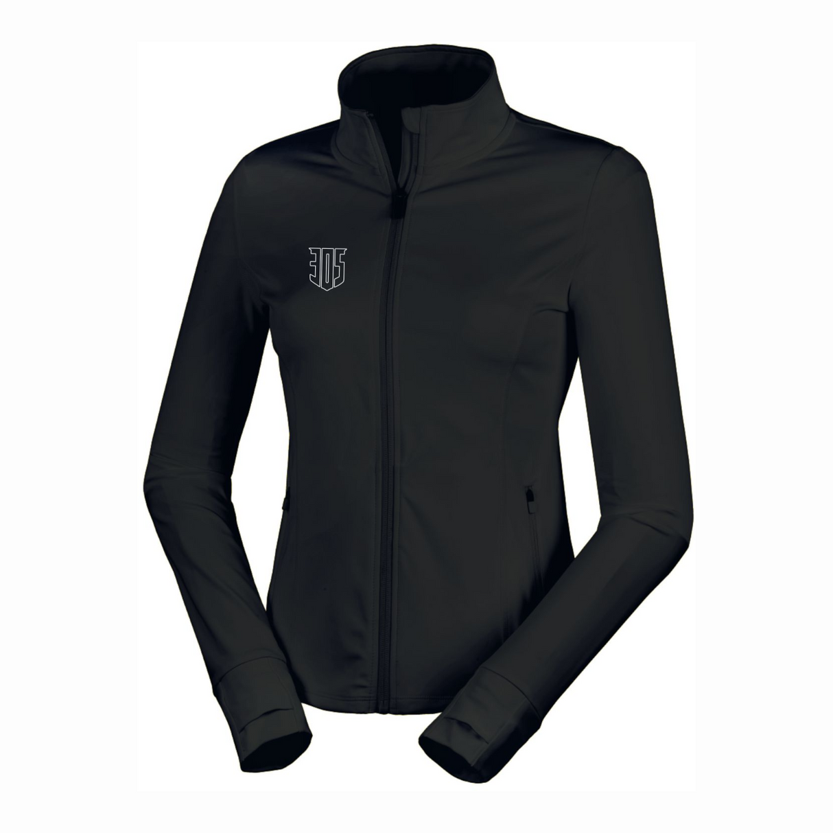 305 Shield Wordmark Performance BOCA Womens Full Zip Top