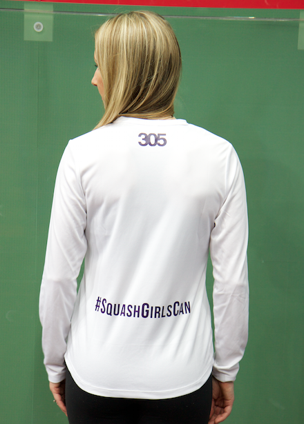 305 Squash Girls Can Action Womens Long Sleeve T