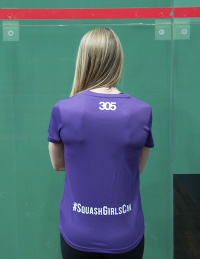 305 Squash Girls Can Action Kids T